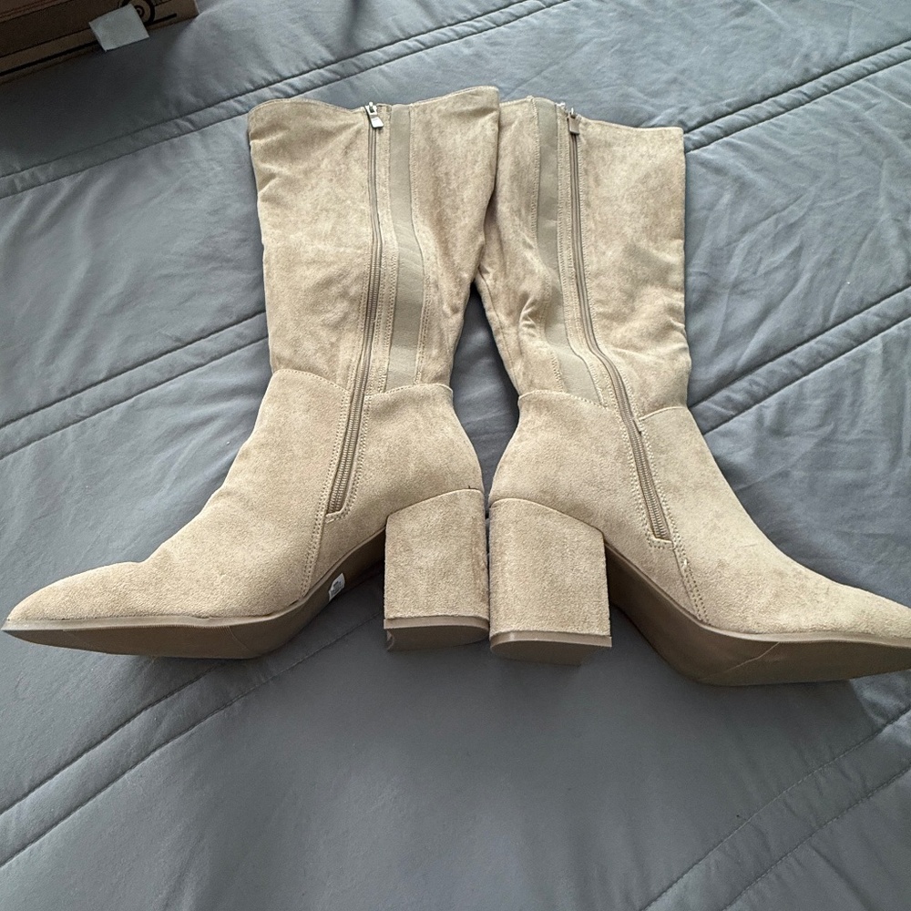 Torrid knee high boots- tan size 10WW